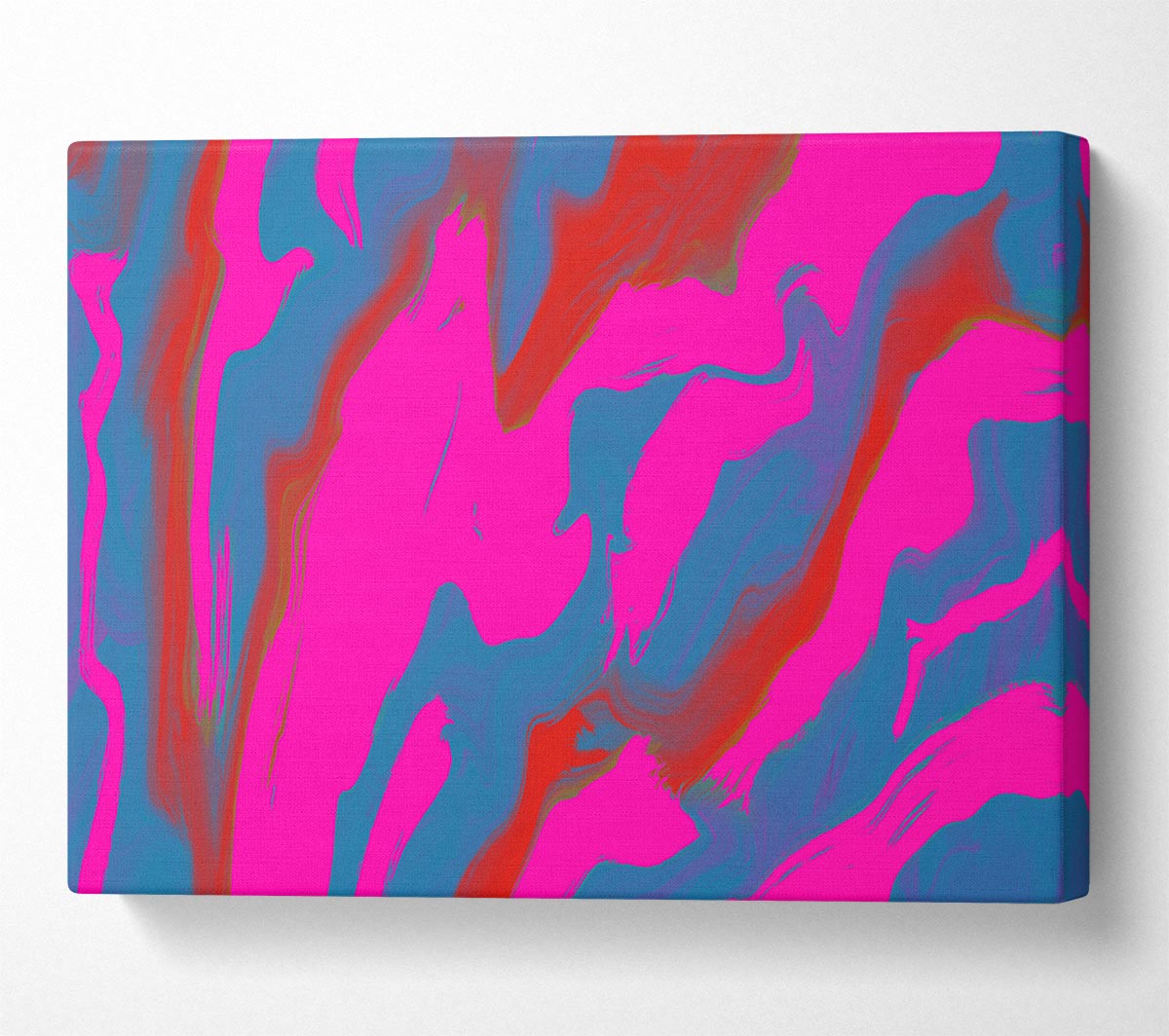 Neon Pink Strikes Canvas Wall Art