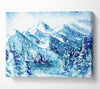 Snowy Mountains Bliss Canvas Wall Art