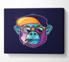 Gorilla Smoking Hat Canvas Wall Art