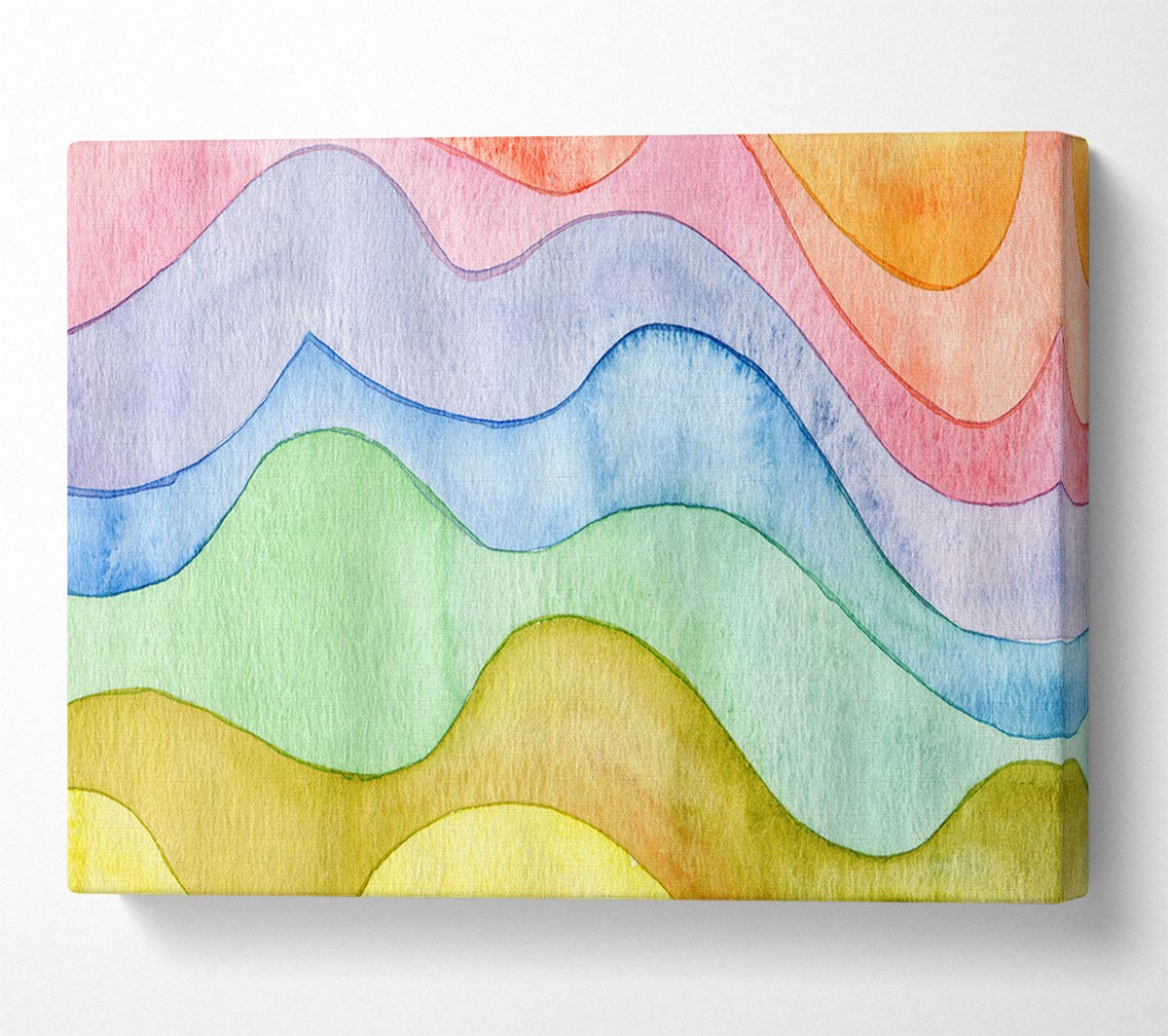 Flow Of The Colour Water Canvas Wall Art