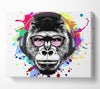Gorilla Glasses Paint Splatter Canvas Wall Art