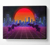 Sunshine City Retro Canvas Wall Art