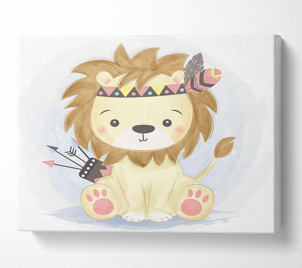 The Little Lion Archer Canvas Wall Art