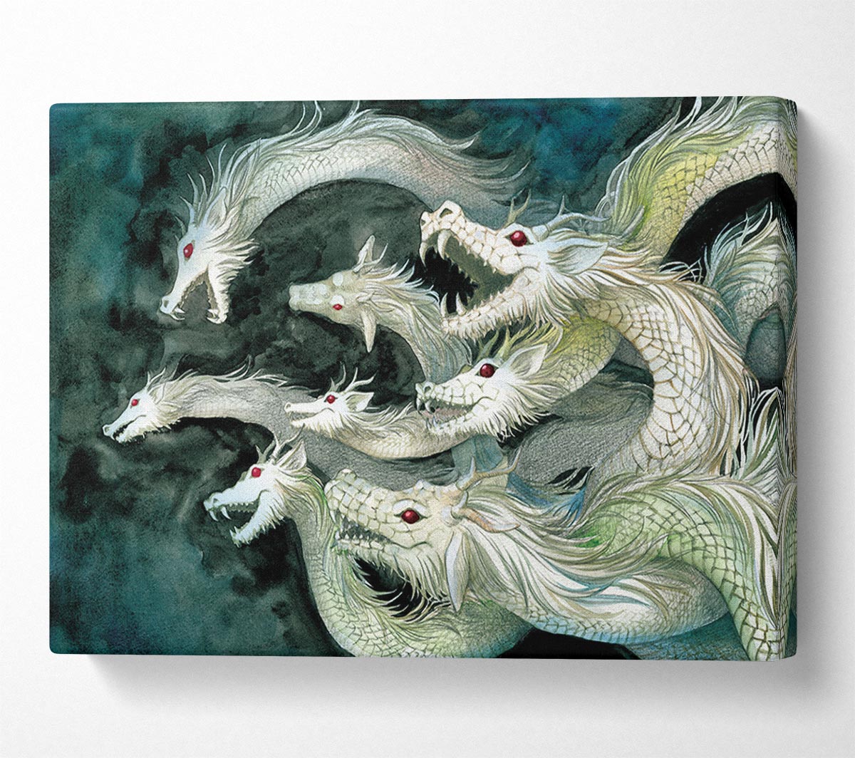 The Fearsome Hydra Canvas Wall Art