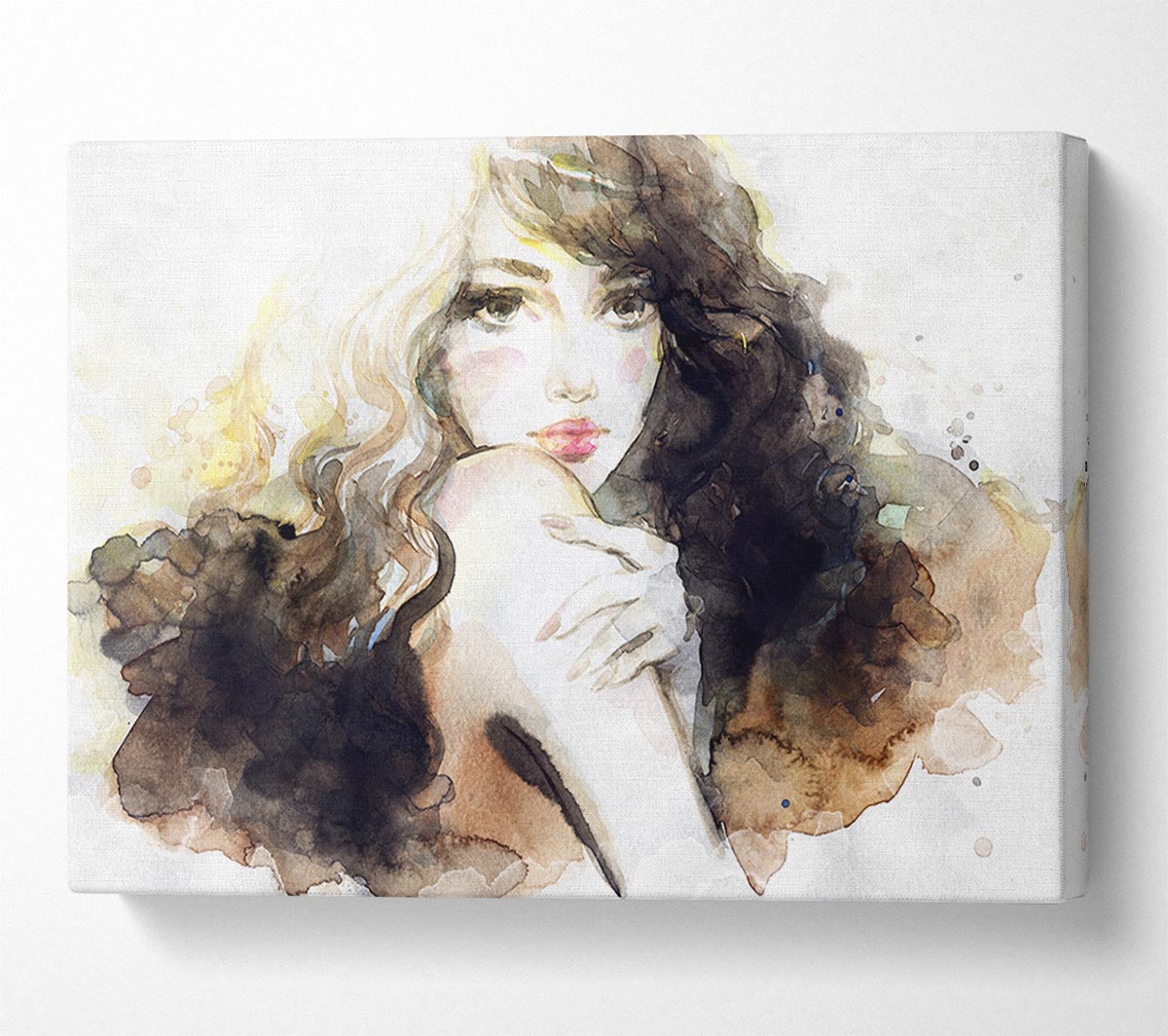 Coffee Coloured Portrait Canvas Wall Art
