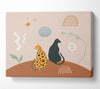 The Two Big Cats Canvas Wall Art