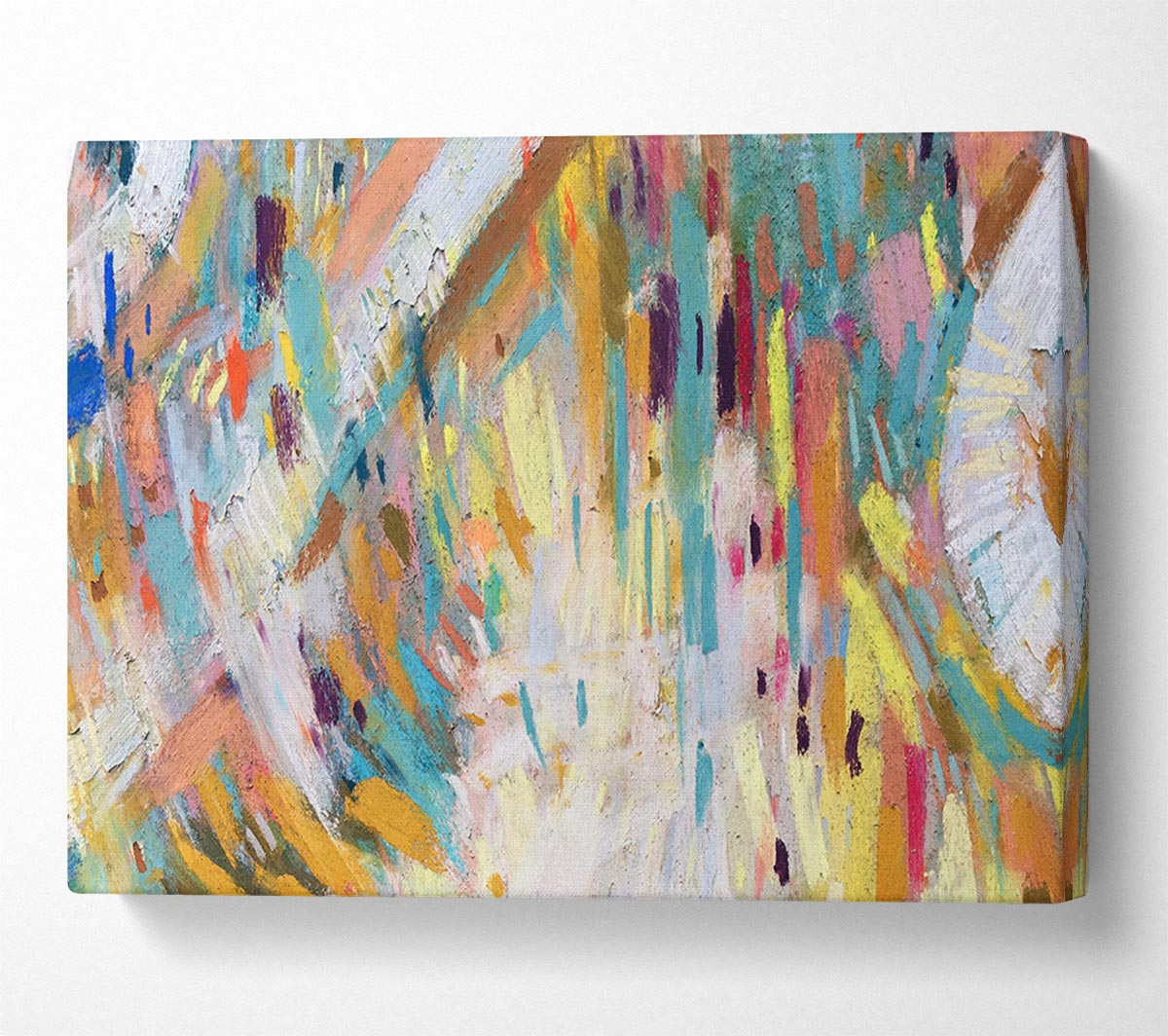 Strikes Of Pastels Canvas Wall Art