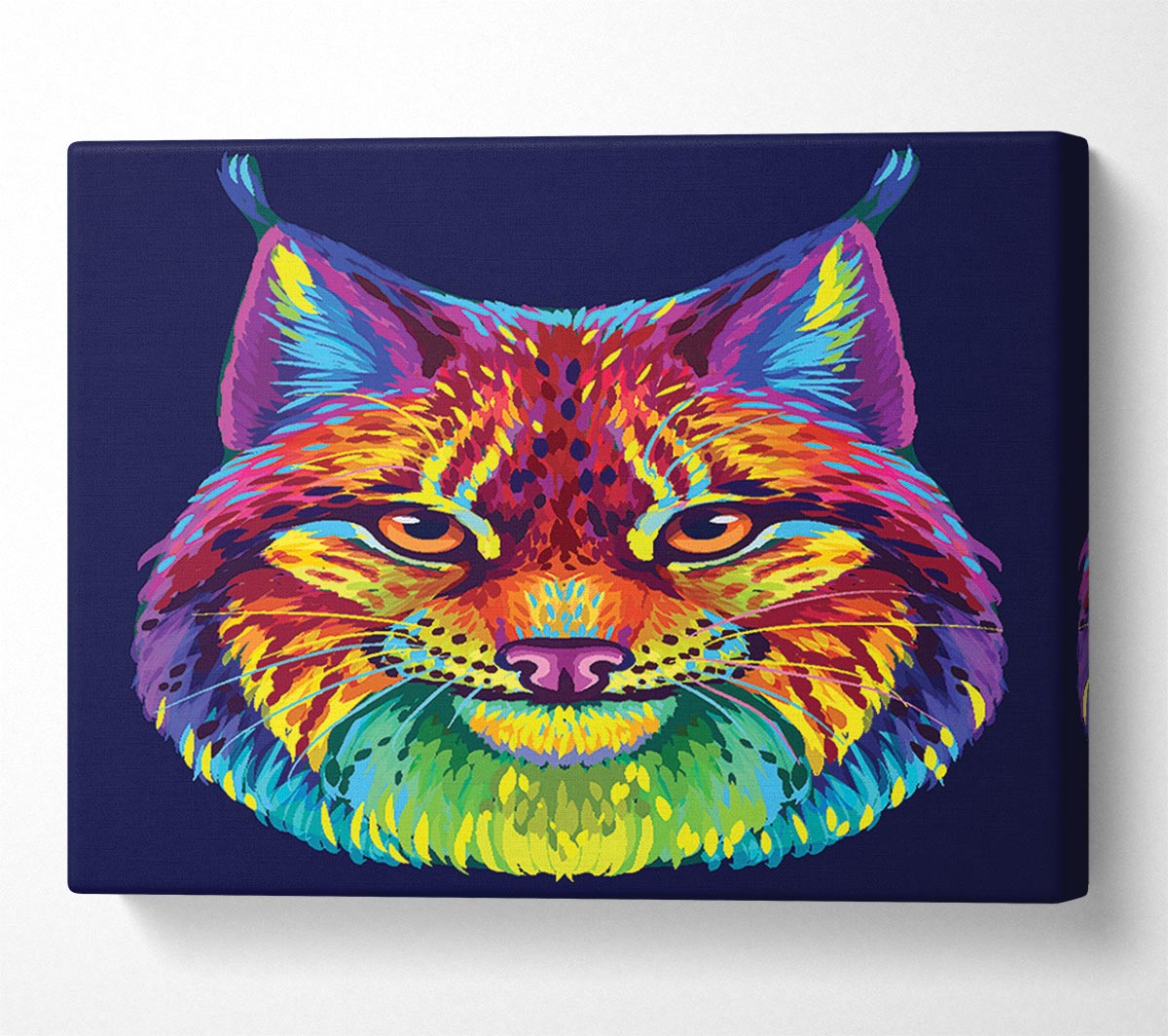 Vibrant Lynx Cat Canvas Wall Art