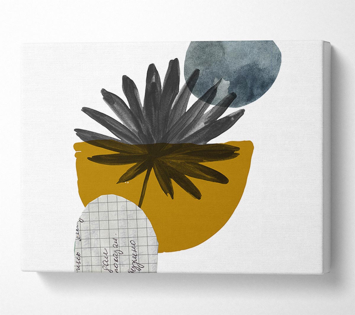 Mid Century Modern Branch Shapes Canvas Wall Art