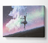 Ballerina In Space Canvas Wall Art