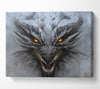 The Evil Dragon Face Canvas Wall Art