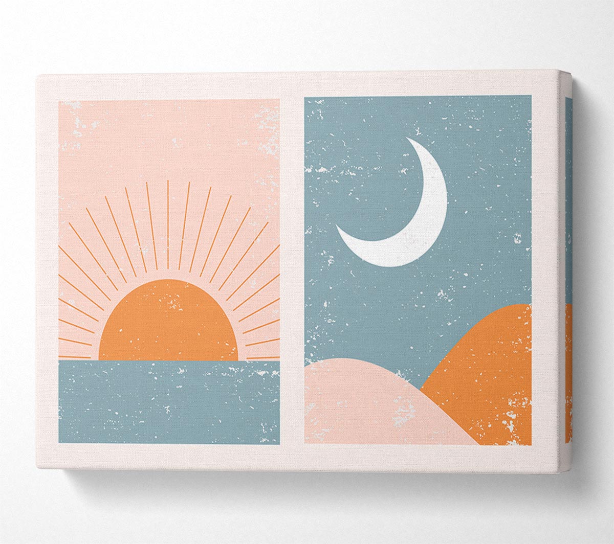 Sunrise Sunset Moon Canvas Wall Art