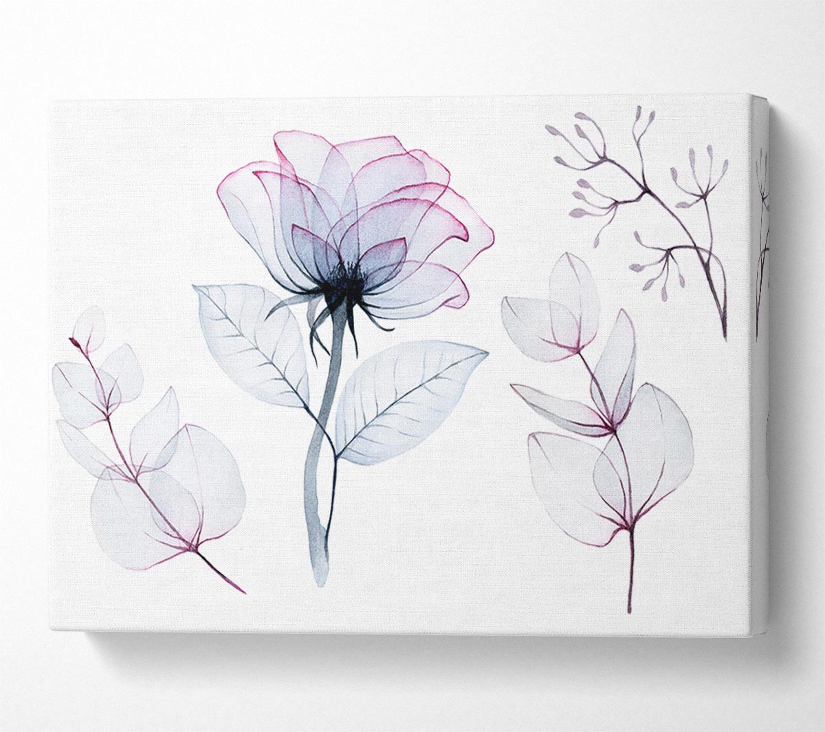 Transparency Flowers Canvas Wall Art