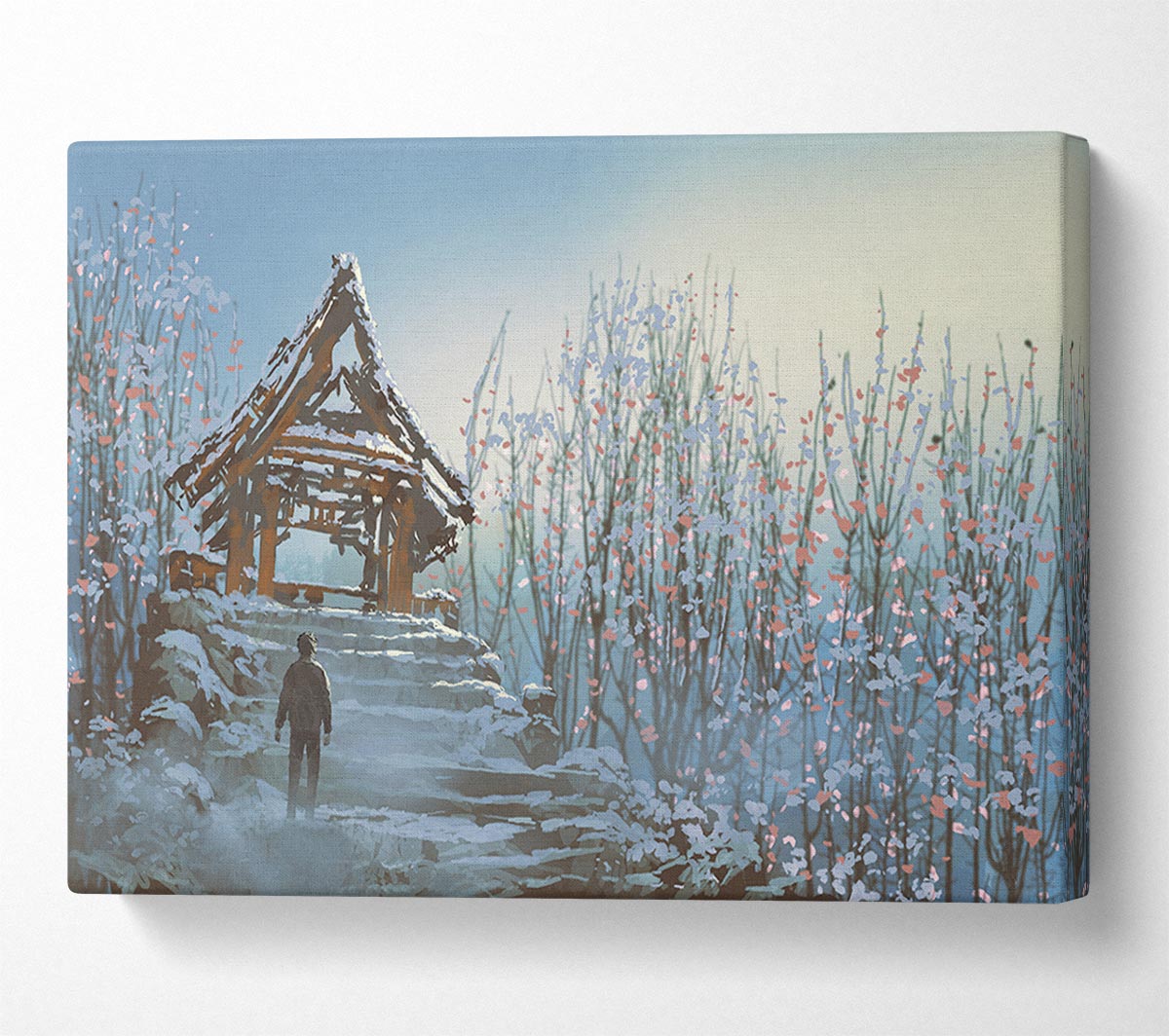 Steps Up To Ruin Canvas Wall Art