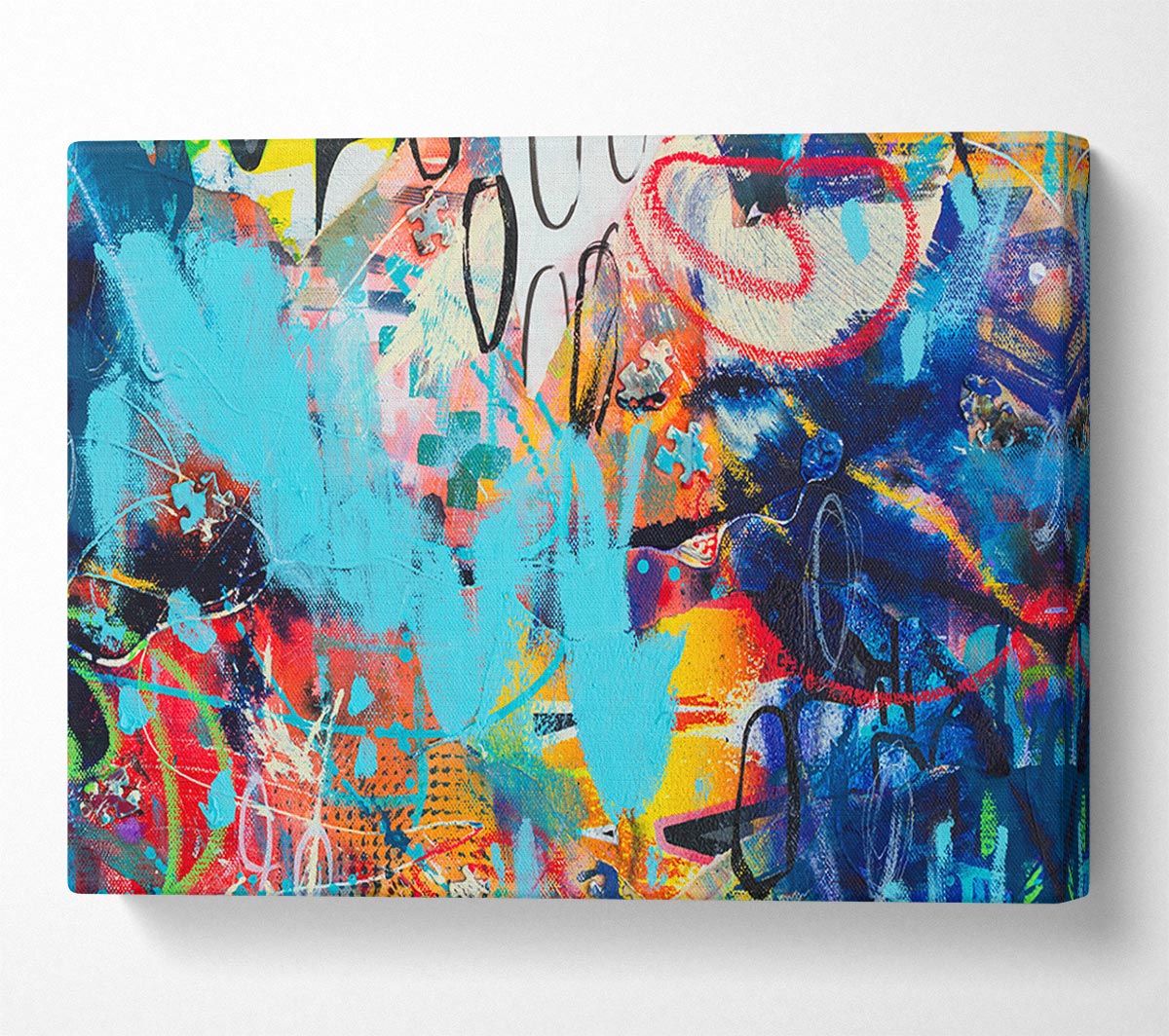 Graffiti Layers Canvas Wall Art