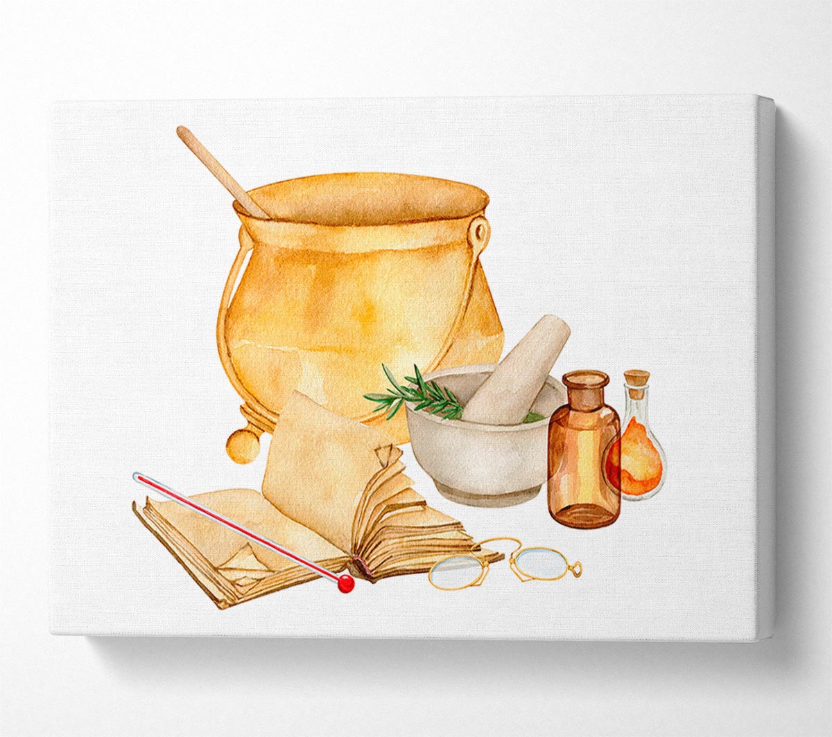 The Kitchen Recipe Canvas Wall Art