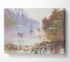 Sailing Up The Beautiful River Canvas Wall Art