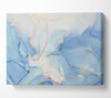 The Light Blue Flow Glitter Canvas Wall Art