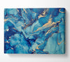 Deep Dark Blue Glitter Canvas Wall Art