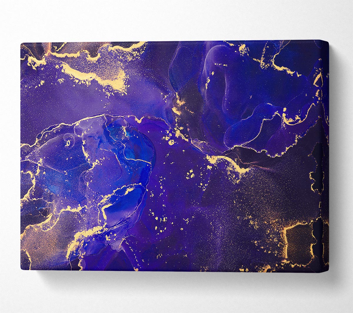 Royal Blue Glitter Canvas Wall Art