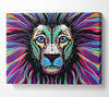 The Lion Rainbow Face Canvas Wall Art