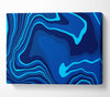 Blue Ocean Shapes Canvas Wall Art