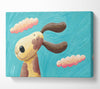 The Dog In The Wind Canvas Wall Art