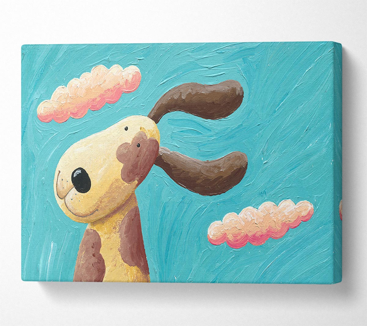 The Dog In The Wind Canvas Wall Art