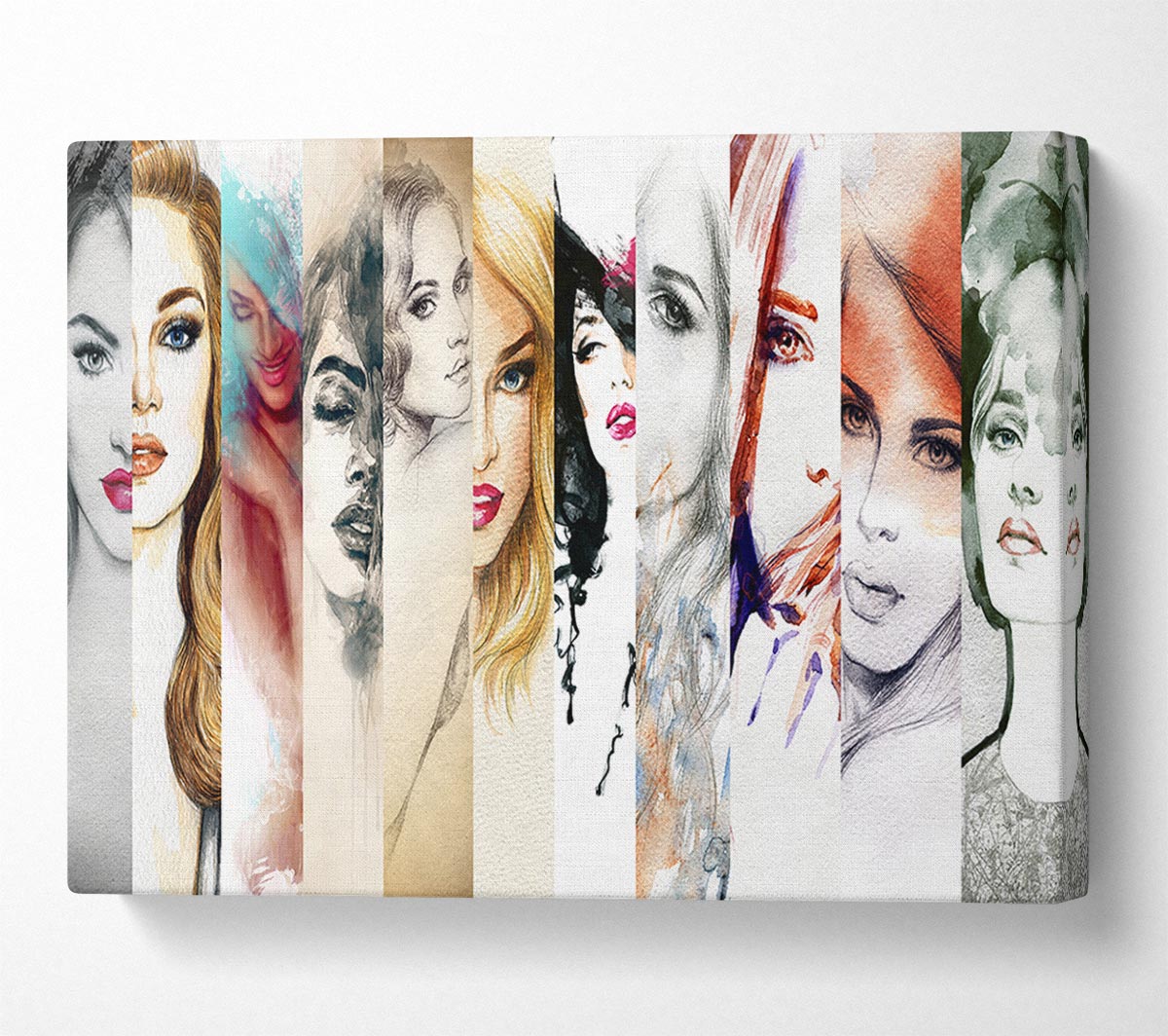 Womens Fashion Watercolour Canvas Wall Art