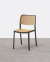 Ann Rattan Style Dining Chair, Plastic