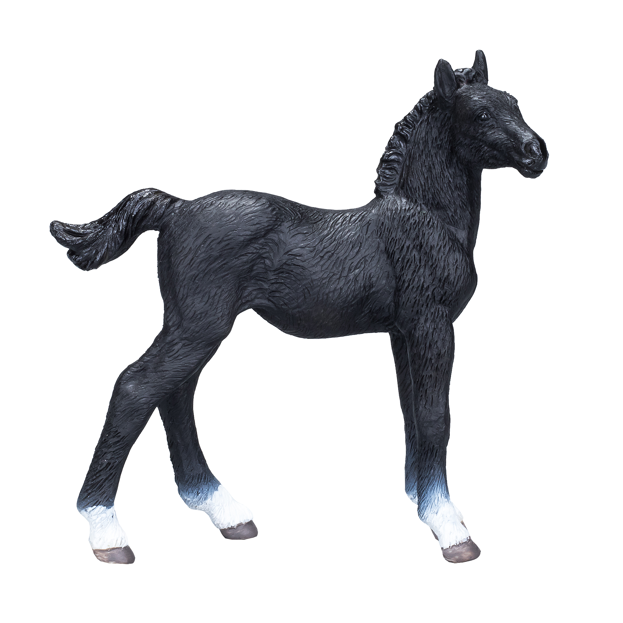 Hanoverian Foal Black Realistic Equestrian Figurine
