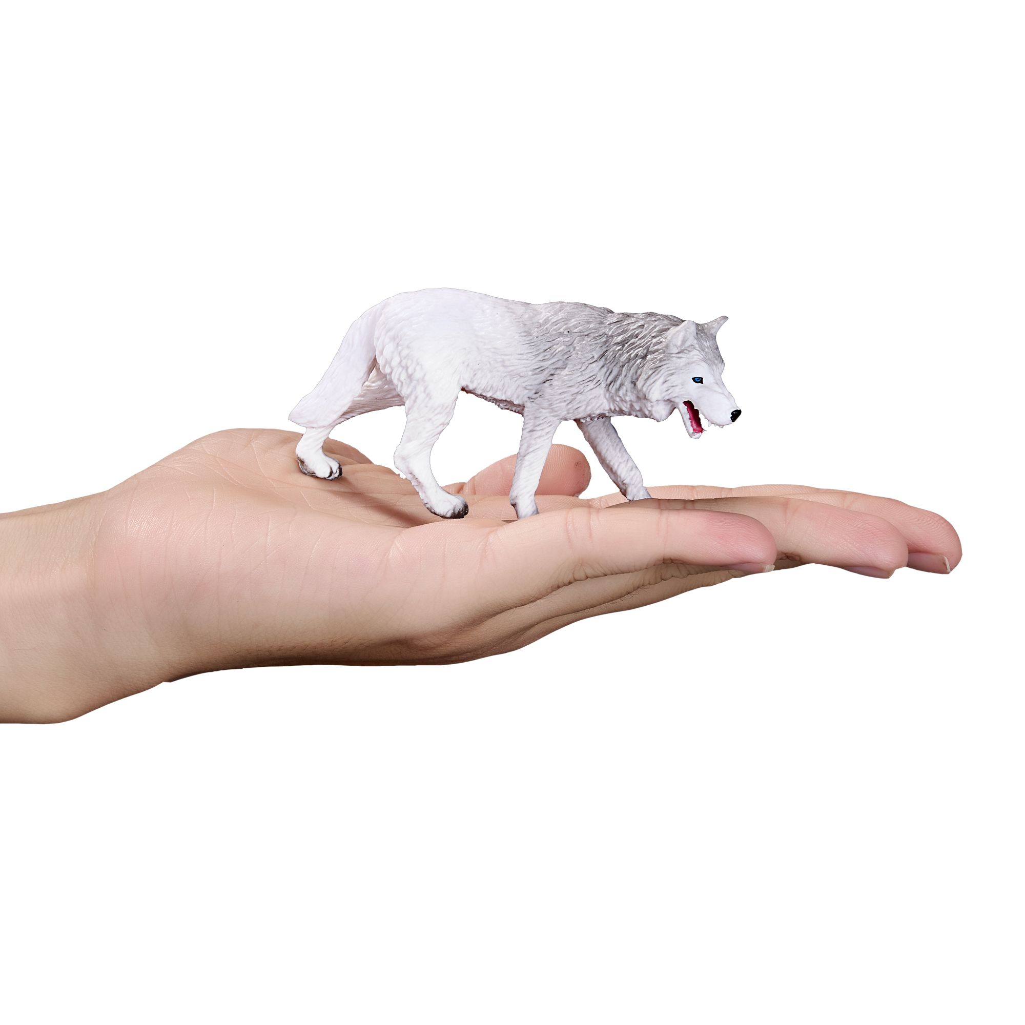 Arctic Wolf Toy Realistic Wildlife Animal Figure