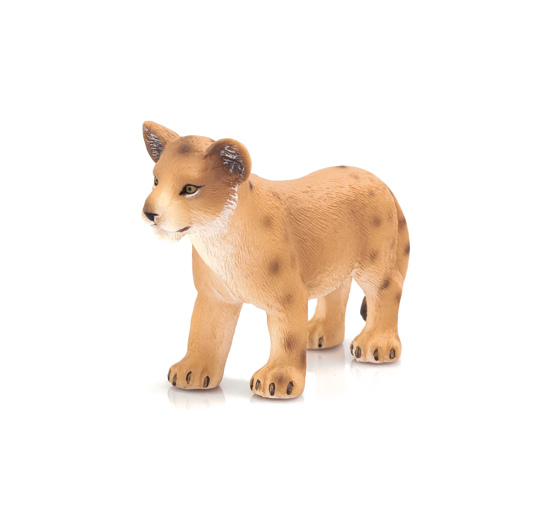 Lion Cub Standing Toy Realistic Big Cat Figurine