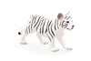White Tiger Cub Standing Toy Realistic Big Cat Figurine