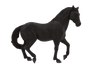 Andalusian Black Horse Toy Realistic Equestrian Model