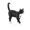 Cat Black & White Toy Realistic Pet Figurine