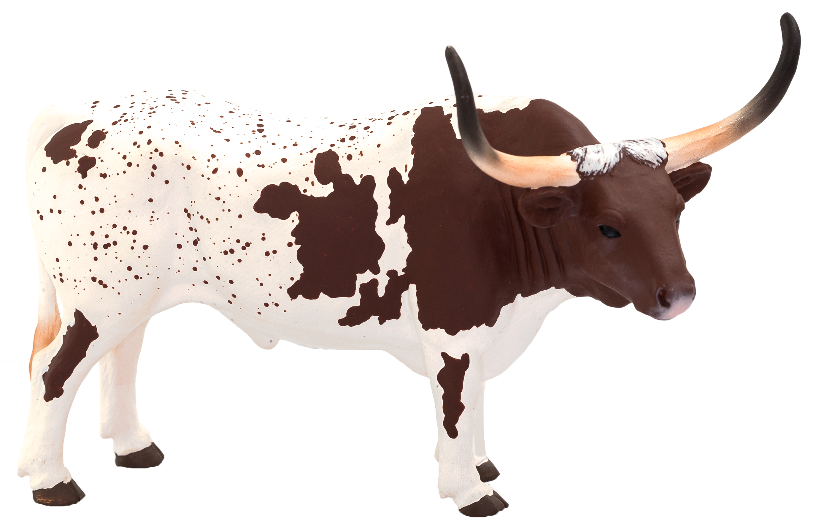 Texas Longhorn Bull Toy Realistic Farm Animal Model