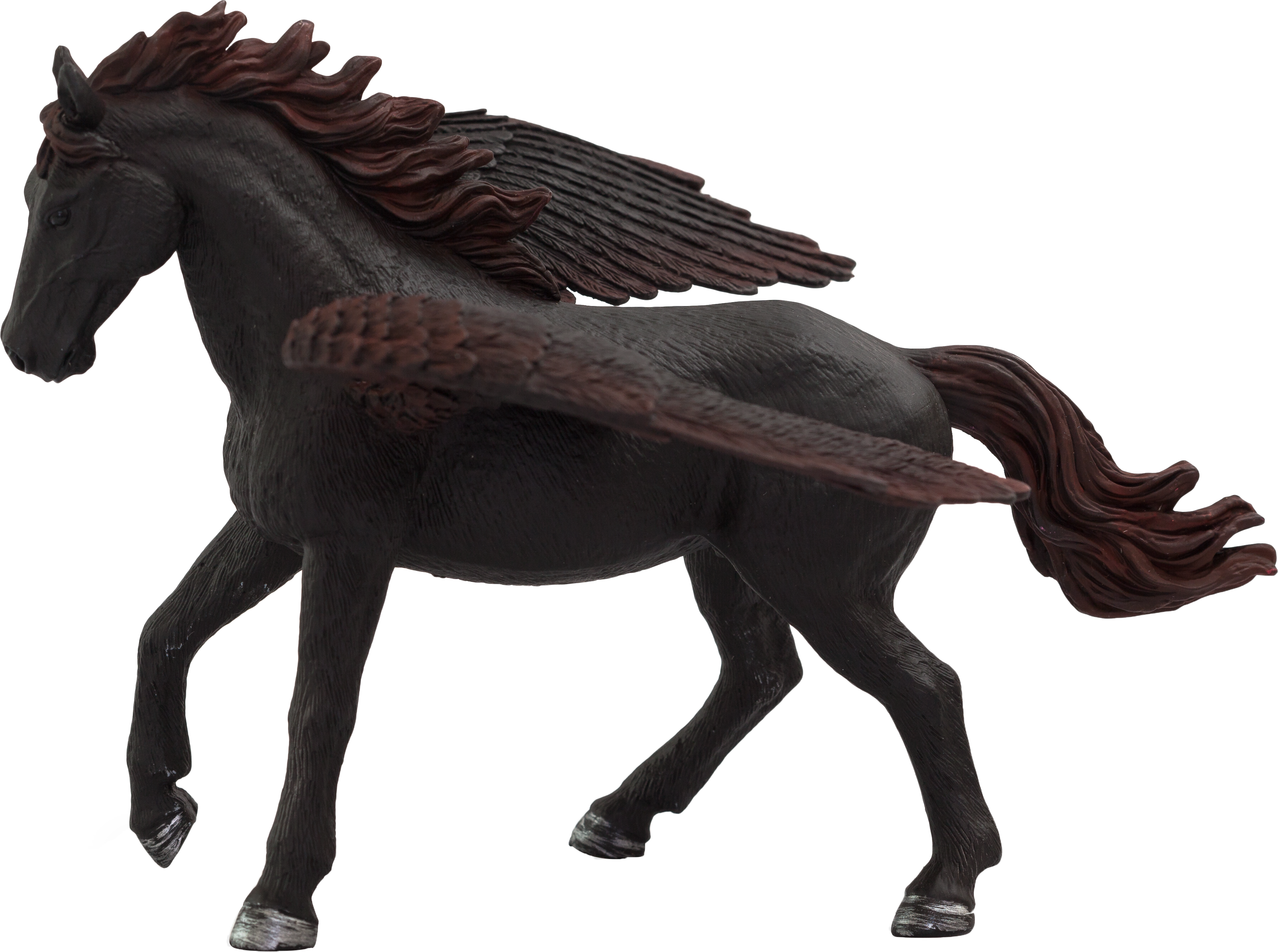 Dark Pegasus Toy Fantasy Winged Horse Figurine