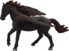 Dark Pegasus Toy Fantasy Winged Horse Figurine