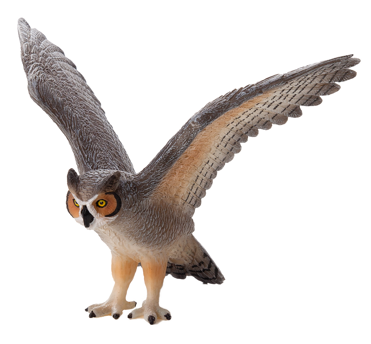 Great Horned Owl Toy Realistic Bird of Prey Model