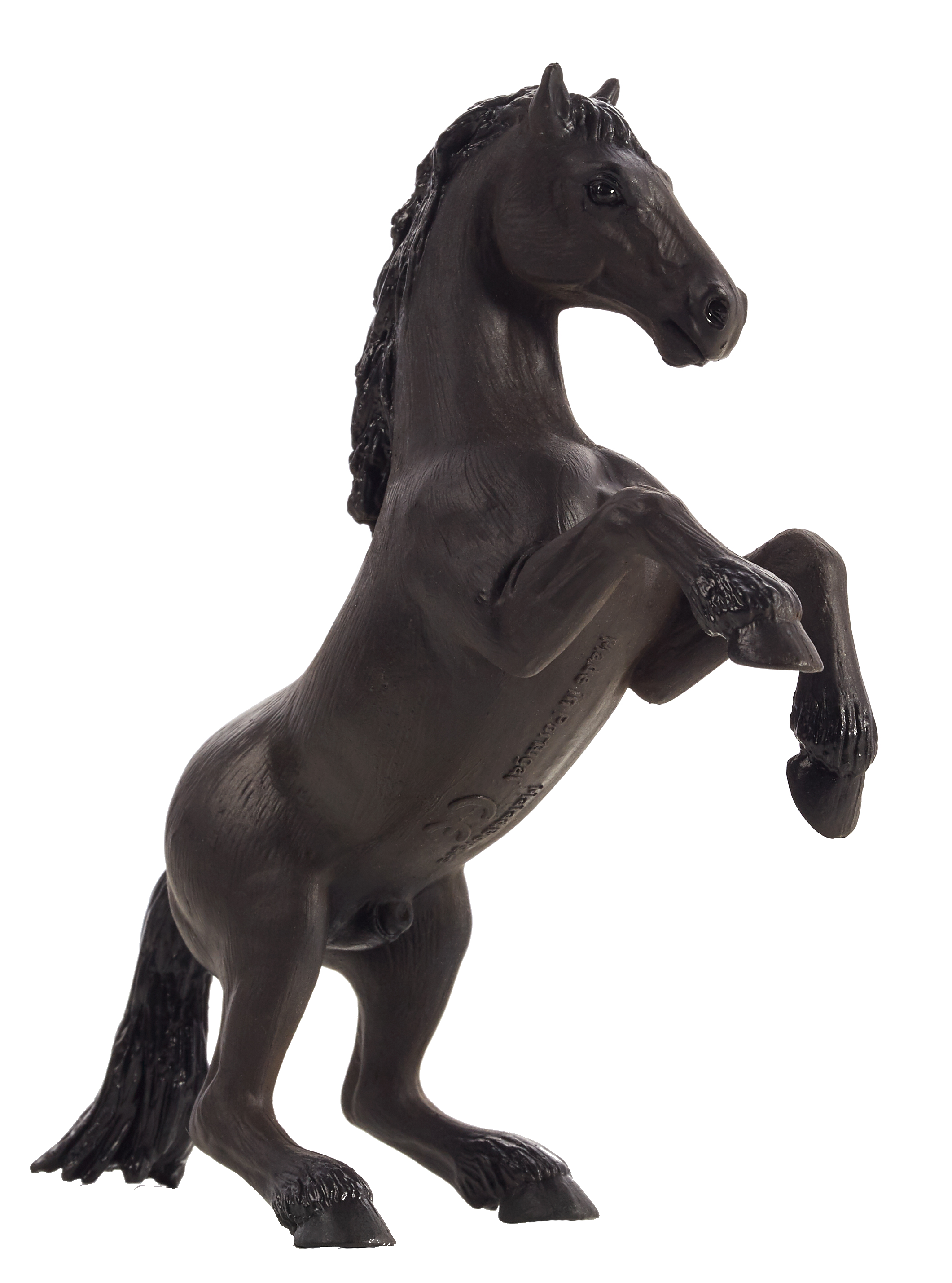 Mustang Rearing Black Horse Toy Realistic Equestrian Figure