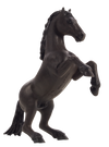 Mustang Rearing Black Horse Toy Realistic Equestrian Figure