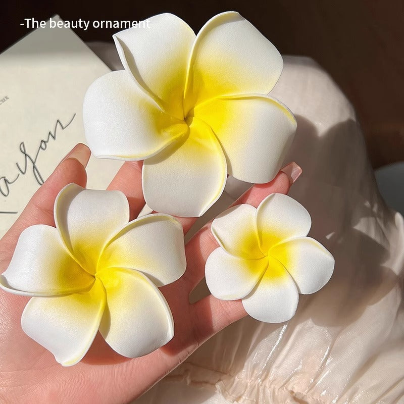 Princess On The Run Plumeria Rubra Hairpin Headdress