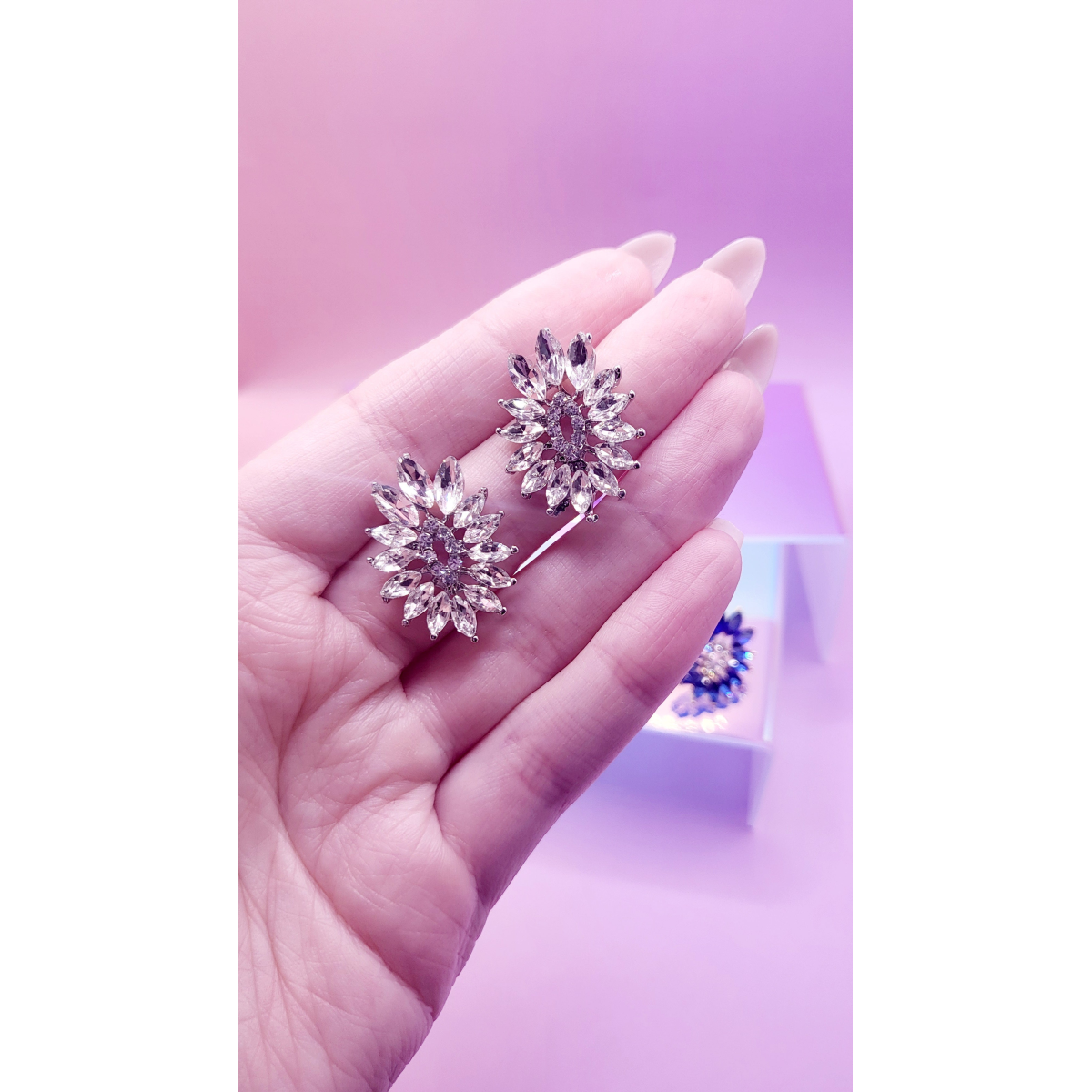 Impression Crystal Stud Earrings