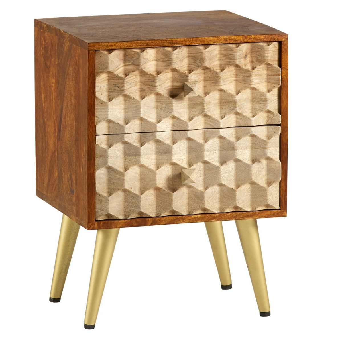 Edison 2 Drawer Side Table