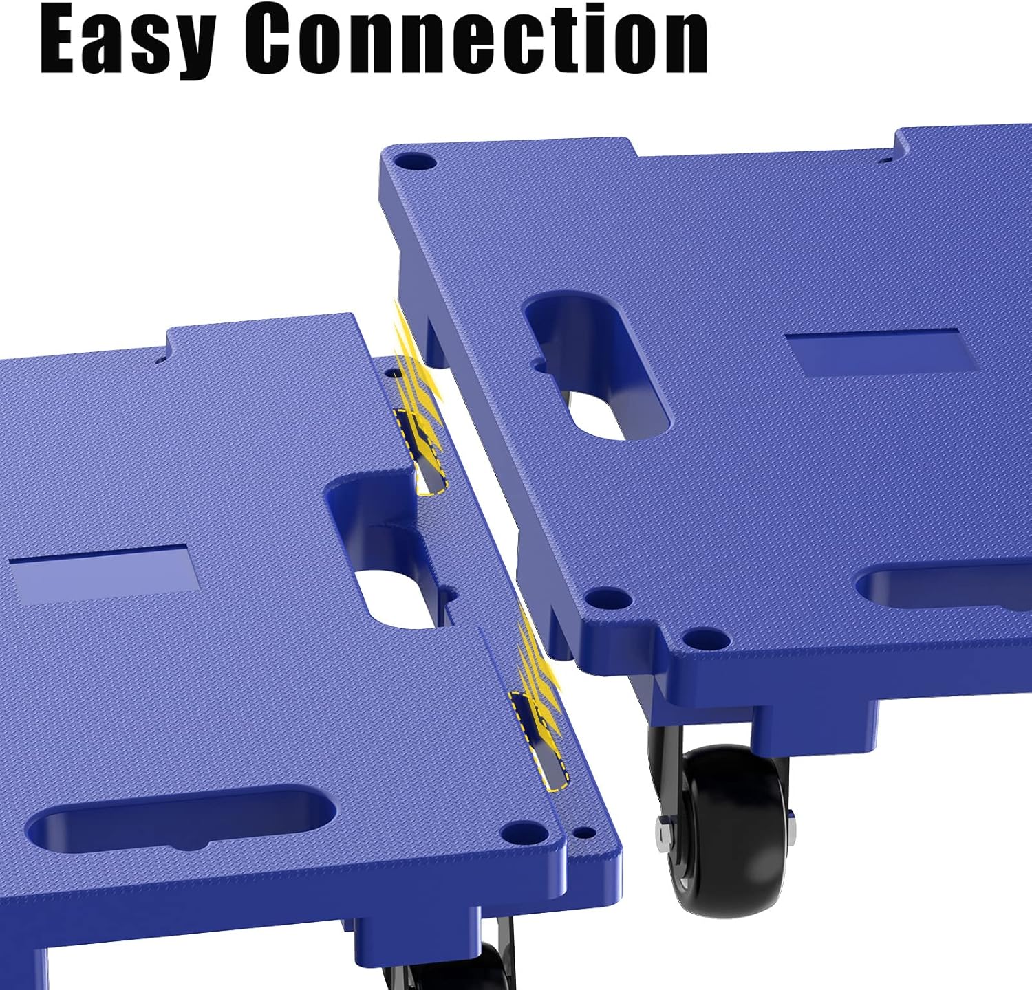 SOLEJAZZ Connectable Mobile Dolly 440LBS Piano Trolley, 2-Pack