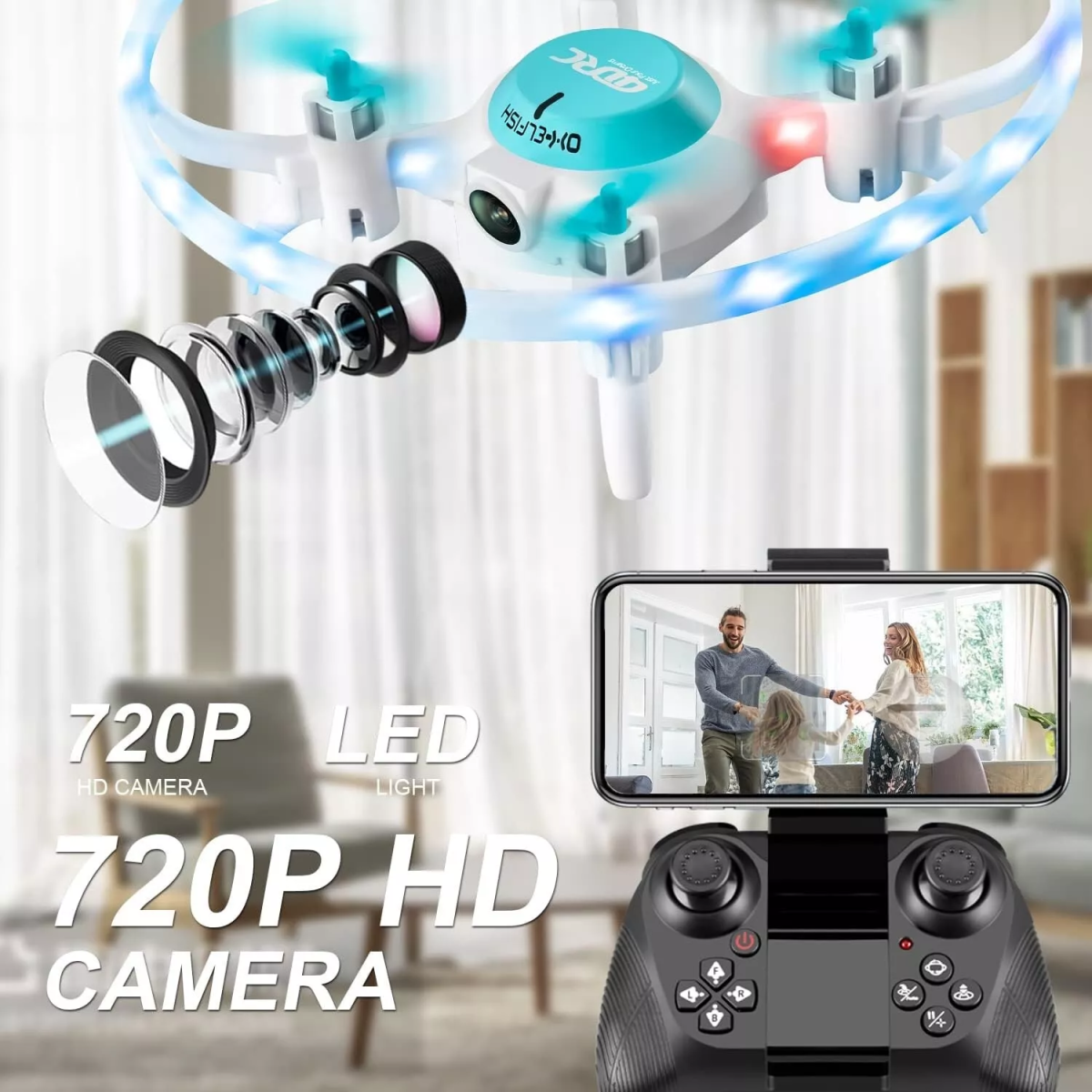 4DRC V5 Kids and Beginners Mini RC Drone V5 RC Quadcopter with 1080P Camera