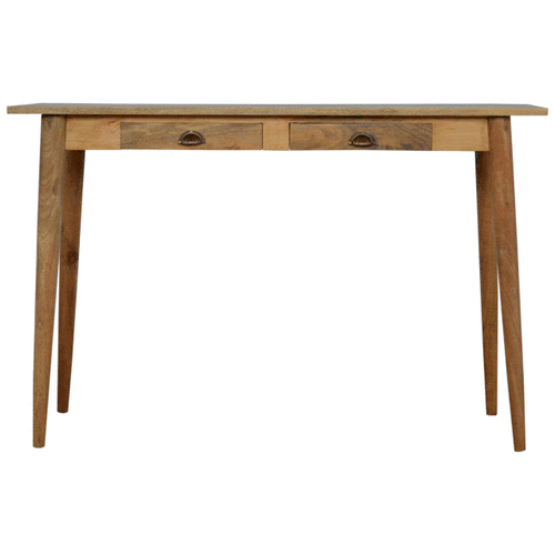 Artisan Furniture Solid Wood 2 Drawer Nordic Writing Desk