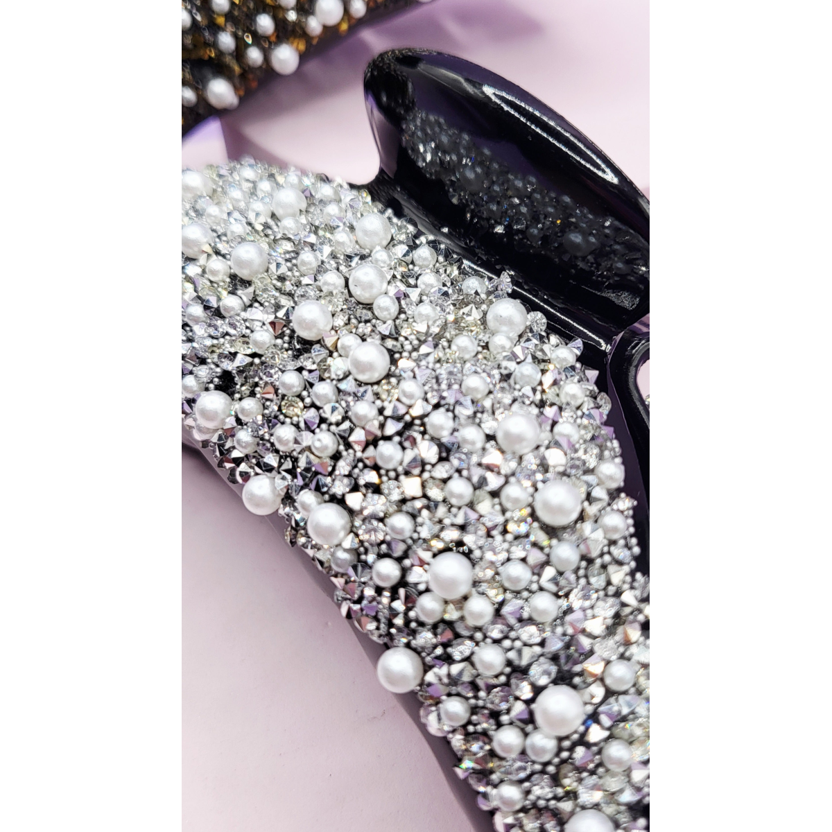 Pearl Rhinestone Hair Clamps Pack of 12