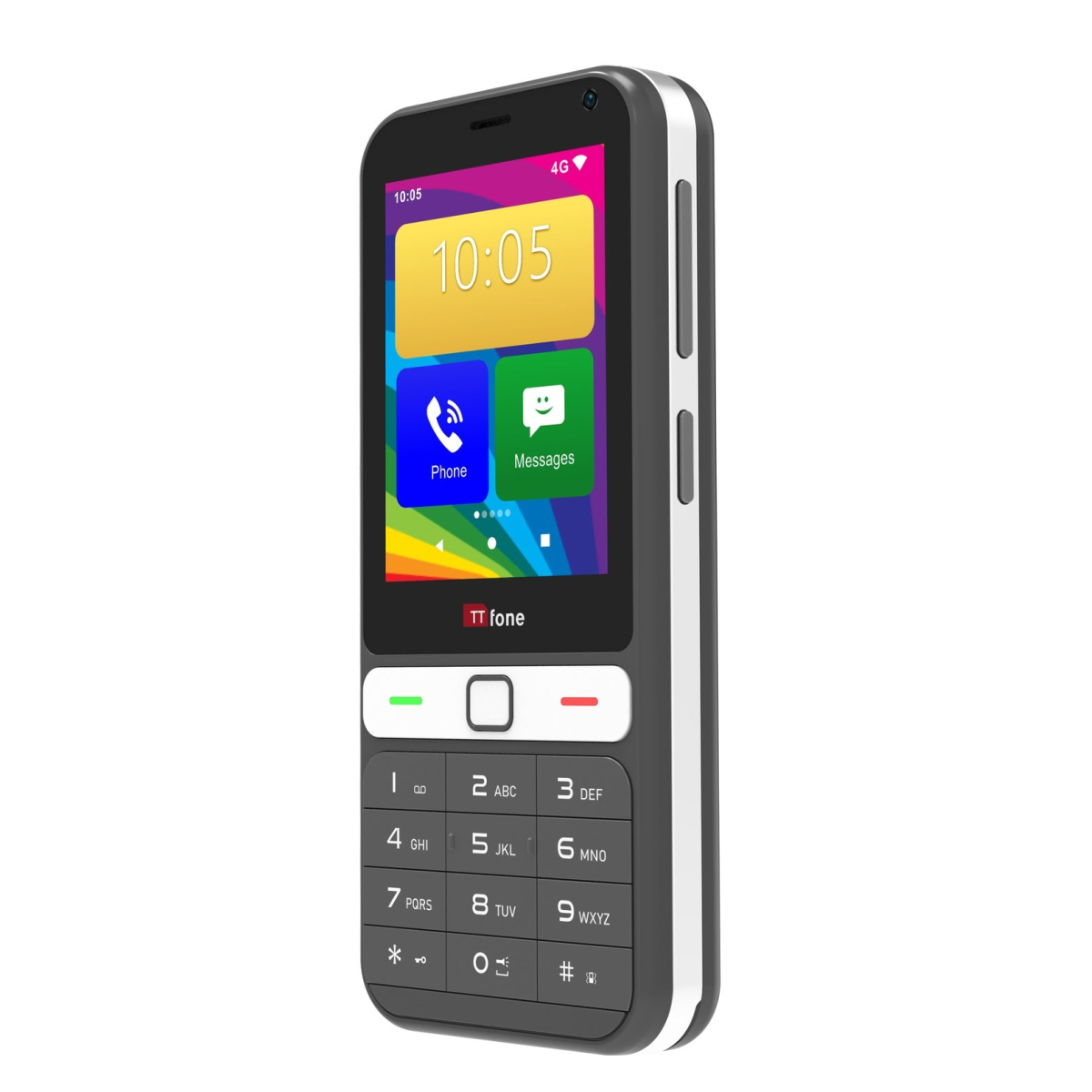 TTfone TT280 – 4G Android Mobile Phone with Google Play Store and mains charger included.